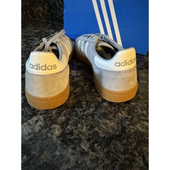 JH8665 adidas Handball Spezial Halo Silver Cloud White (GS) Size 6 US UK 5.5 main image 4